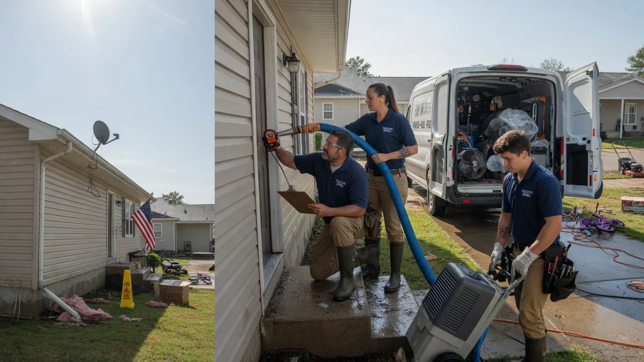 Ceiling Water Damage Restoration in Hastings, OK near me